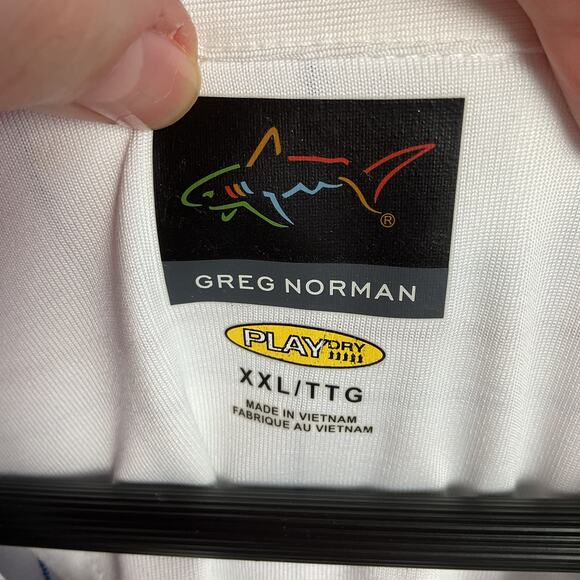 Greg Norman Play Dry Button Up Polo XXL Embroidered Rolls Royce Naples NWT - Picture 10 of 14